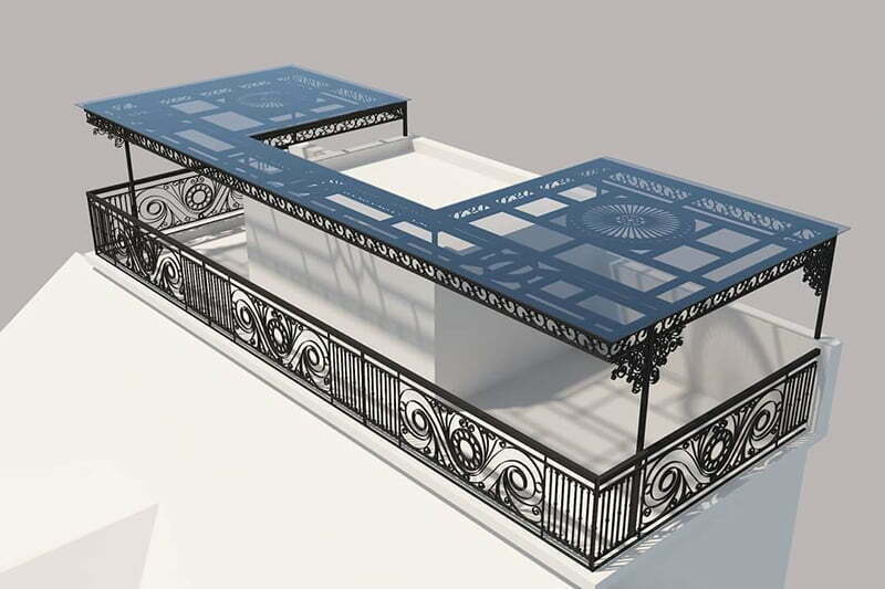 Mái Kính Cường Lực - Mái Kính Sắt Nghệ Thuật